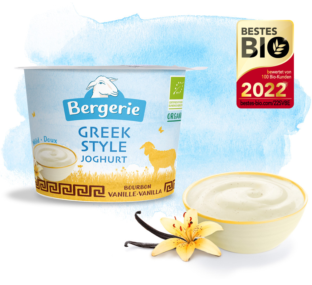 Le yaourt à la grecque vanille - Bergerie